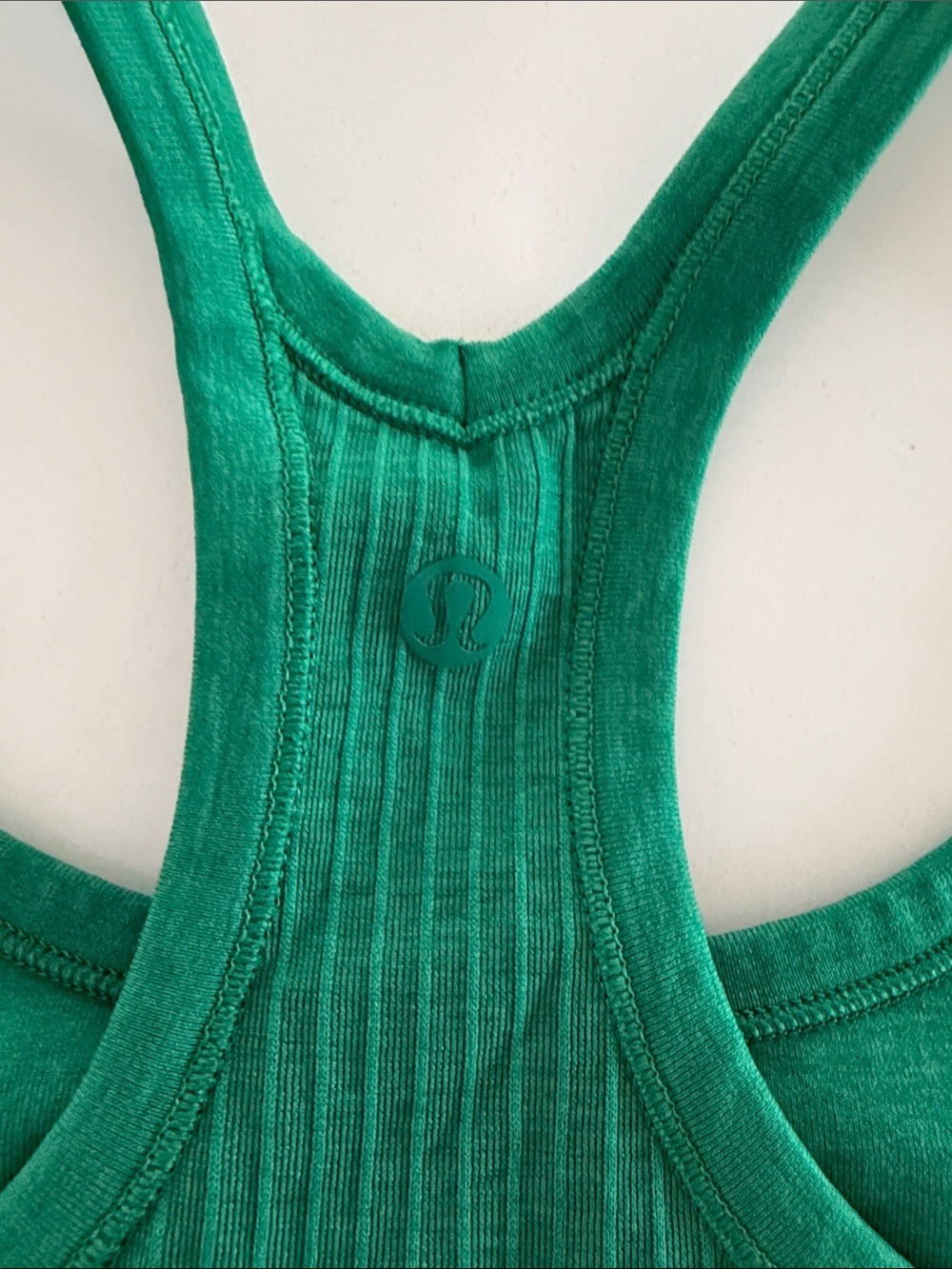 Lululemon Green Ribbed Racerback Tank Top 6 - Picture 2 of 4